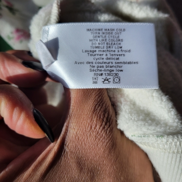 Pam & Gela Imagine Sweatshirt in Vanilla Bean SZ XS - Picture 7 of 7